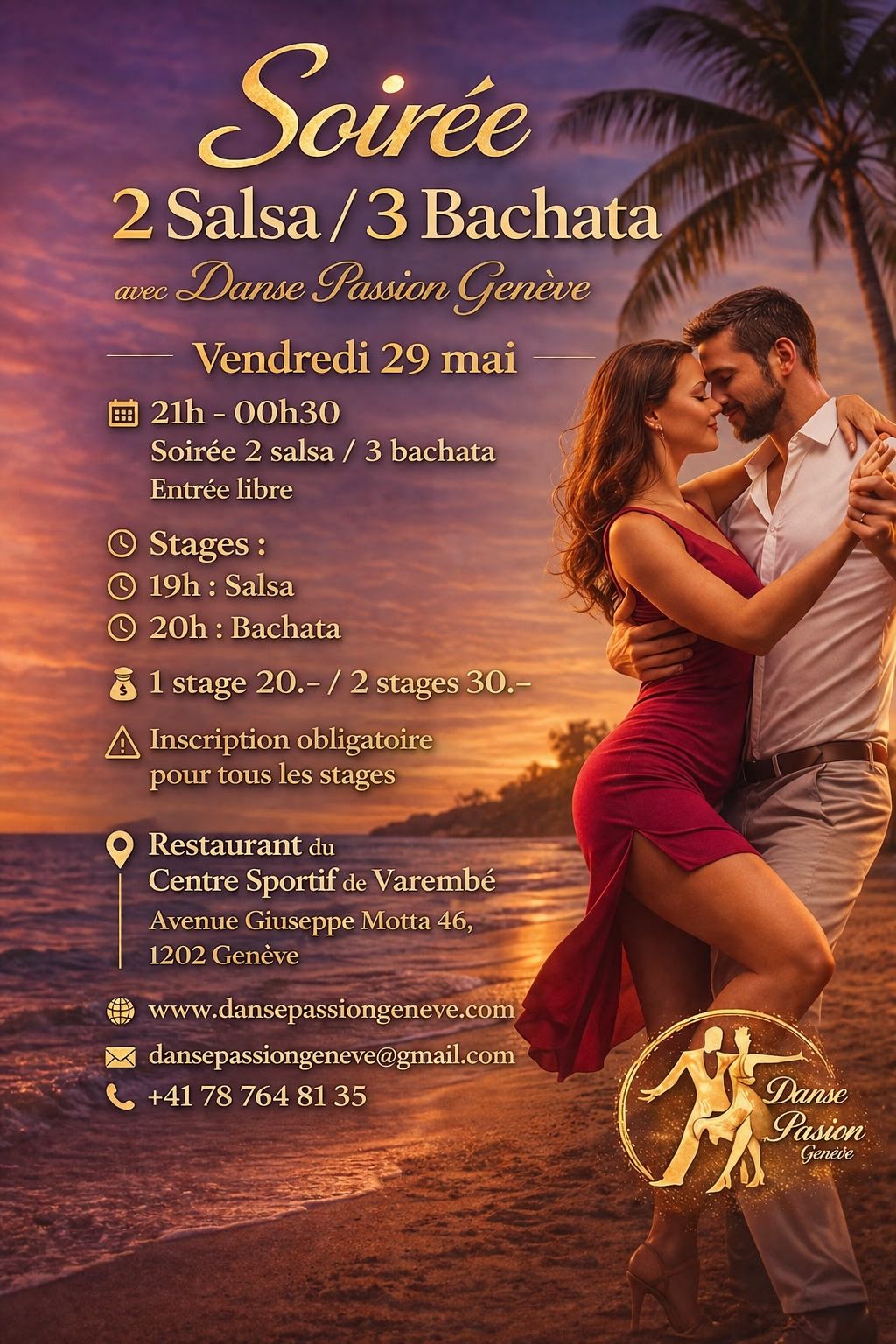 Soirée 2 Salsa / 3 Bachata poster